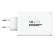Silver Monkey Ładowarka sieciowa GaN 130W USB-C PD + USB 3.0 QC - 1065080 - zdjęcie 3